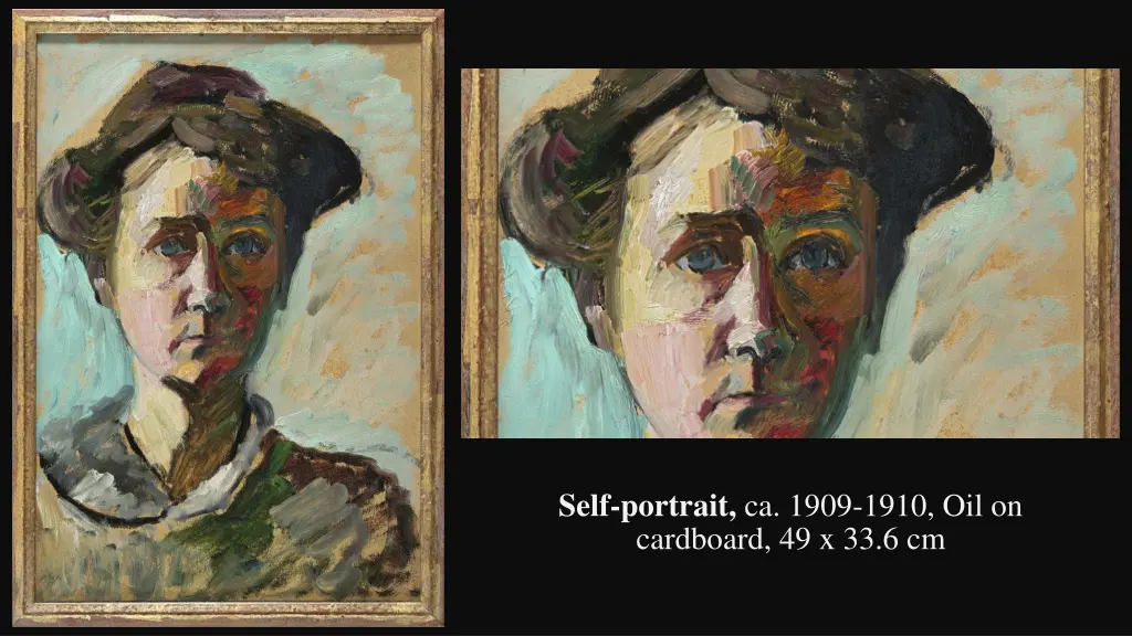 self portrait ca 1909 1910 oil on cardboard