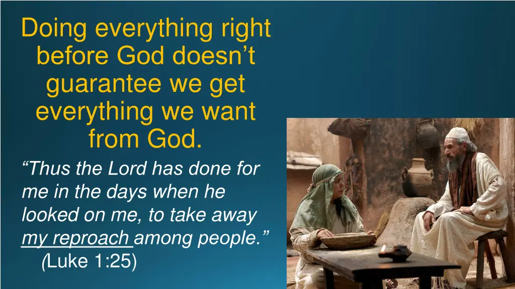 doing everything right before god doesn 1