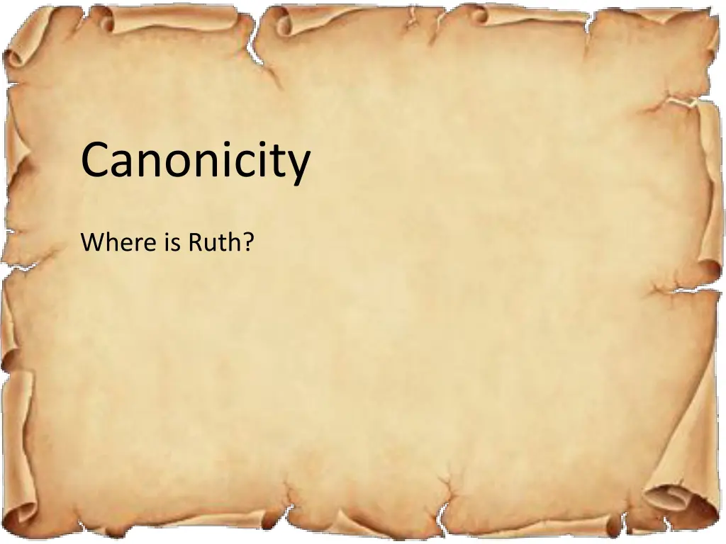 canonicity