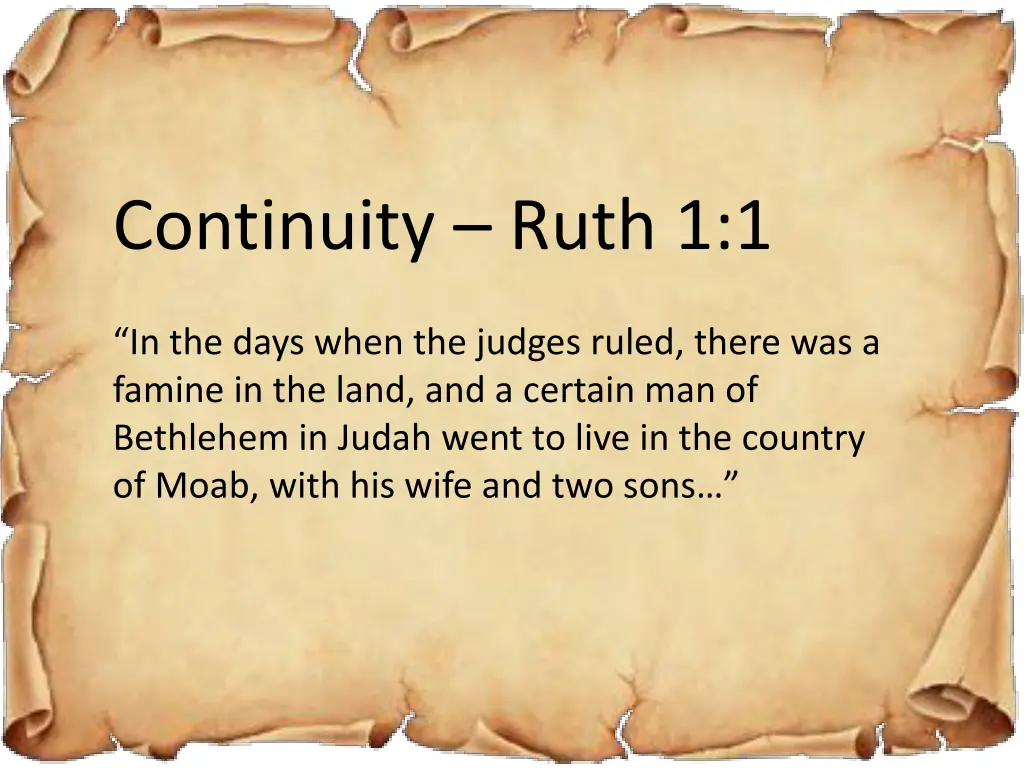 continuity ruth 1 1