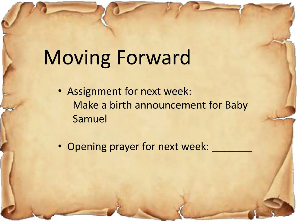 moving forward