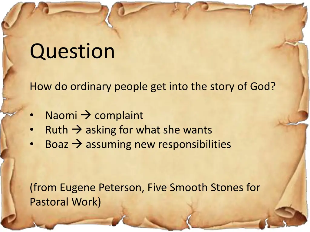 question