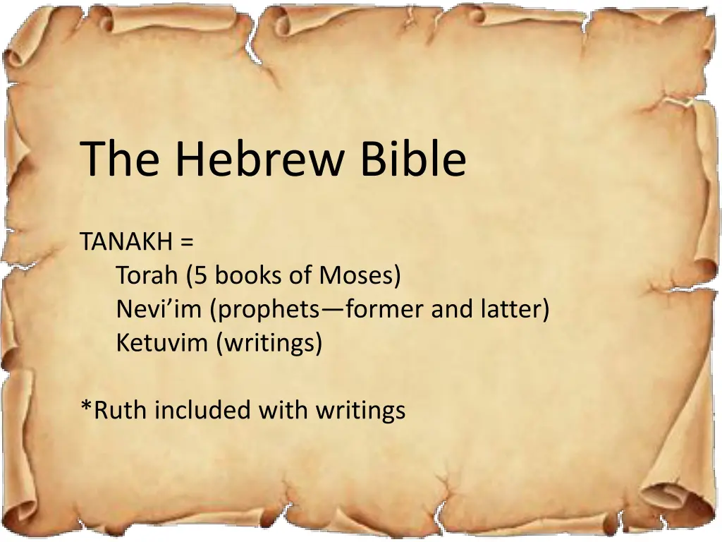 the hebrew bible