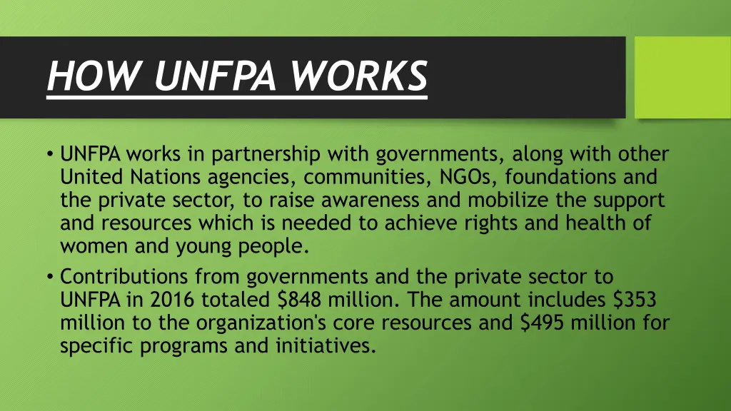 how unfpa works