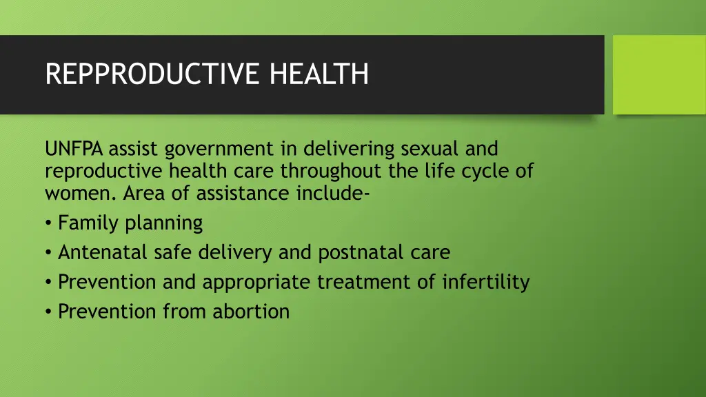 repproductive health