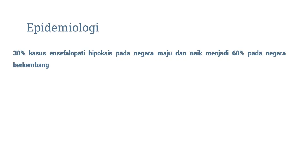 epidemiologi