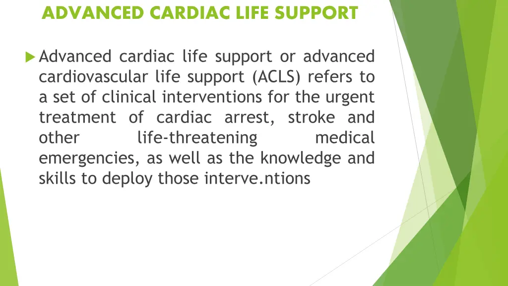 advanced cardiac life support