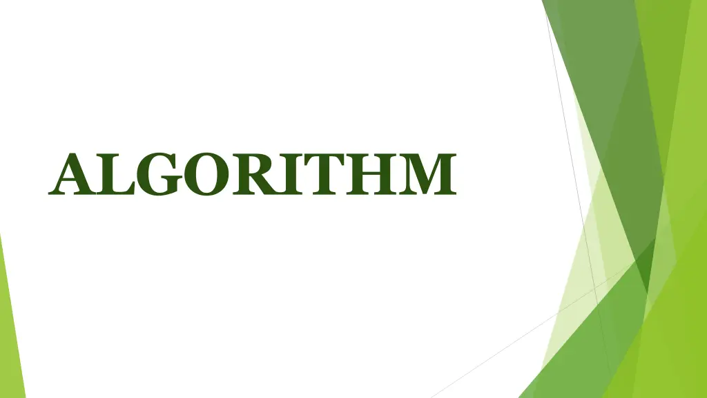 algorithm