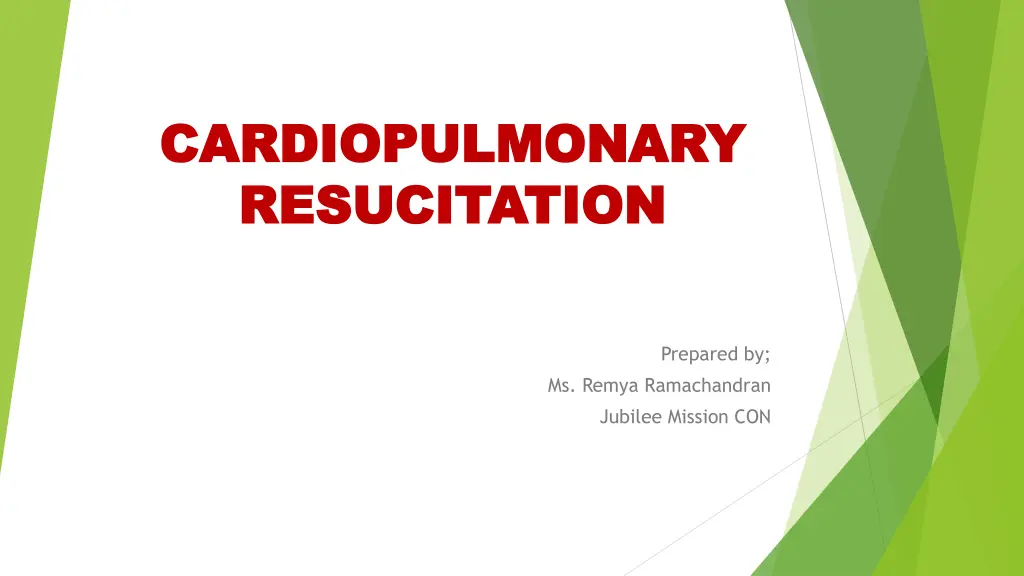 cardiopulmonary cardiopulmonary resucitation