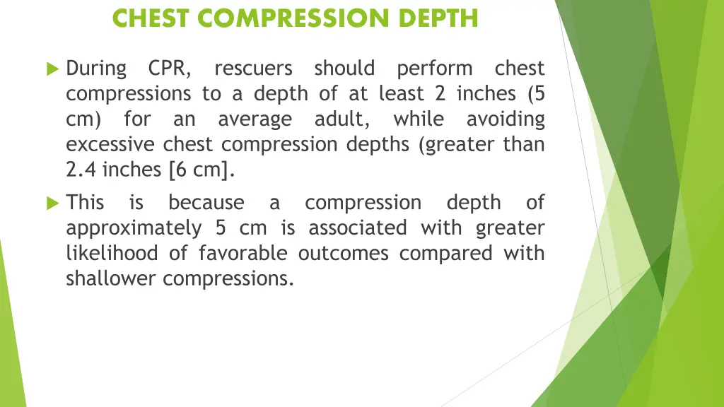 chest compression depth