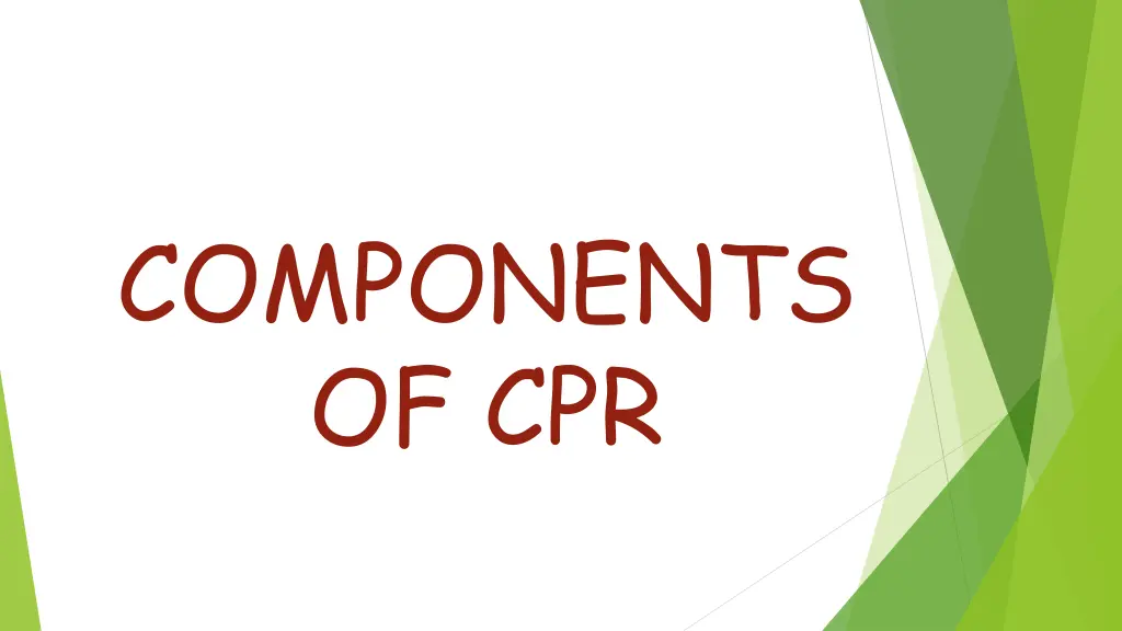 components of cpr