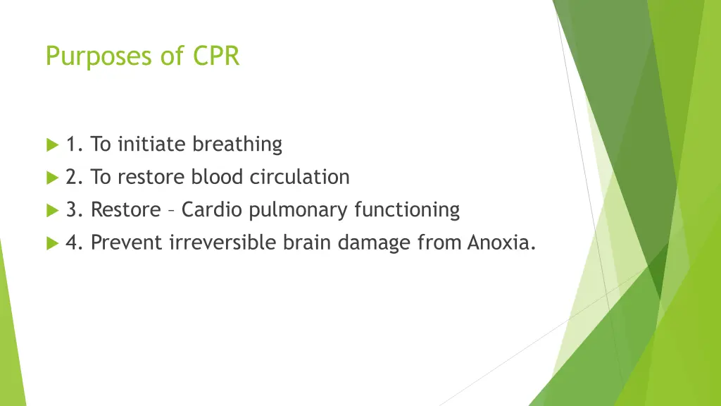 purposes of cpr