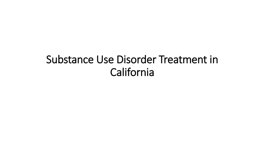 substance use disorder treatment in substance