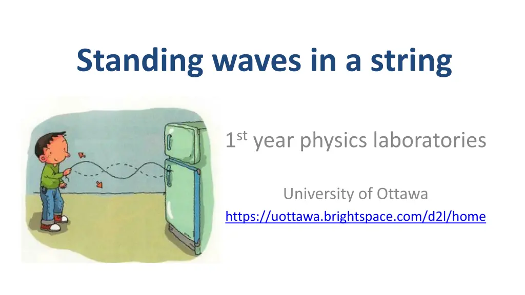 standing waves in a string