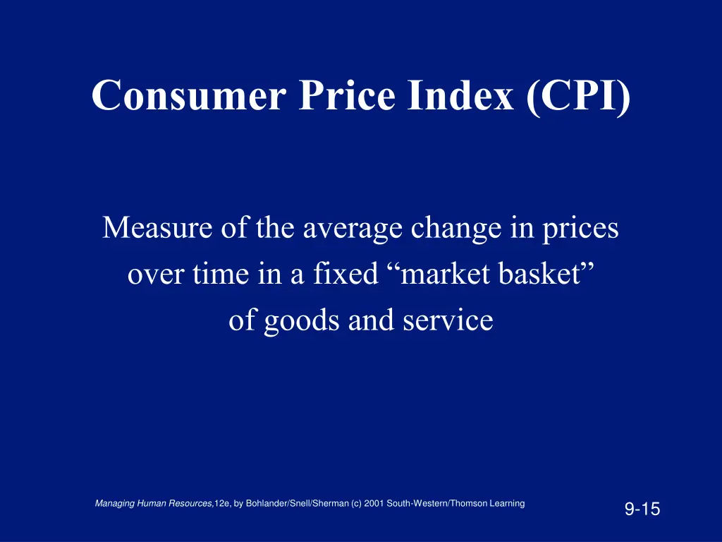 consumer price index cpi