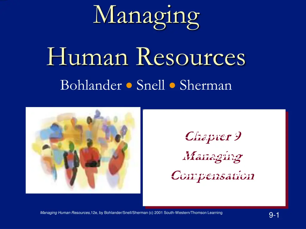 managing human resources bohlander snell sherman