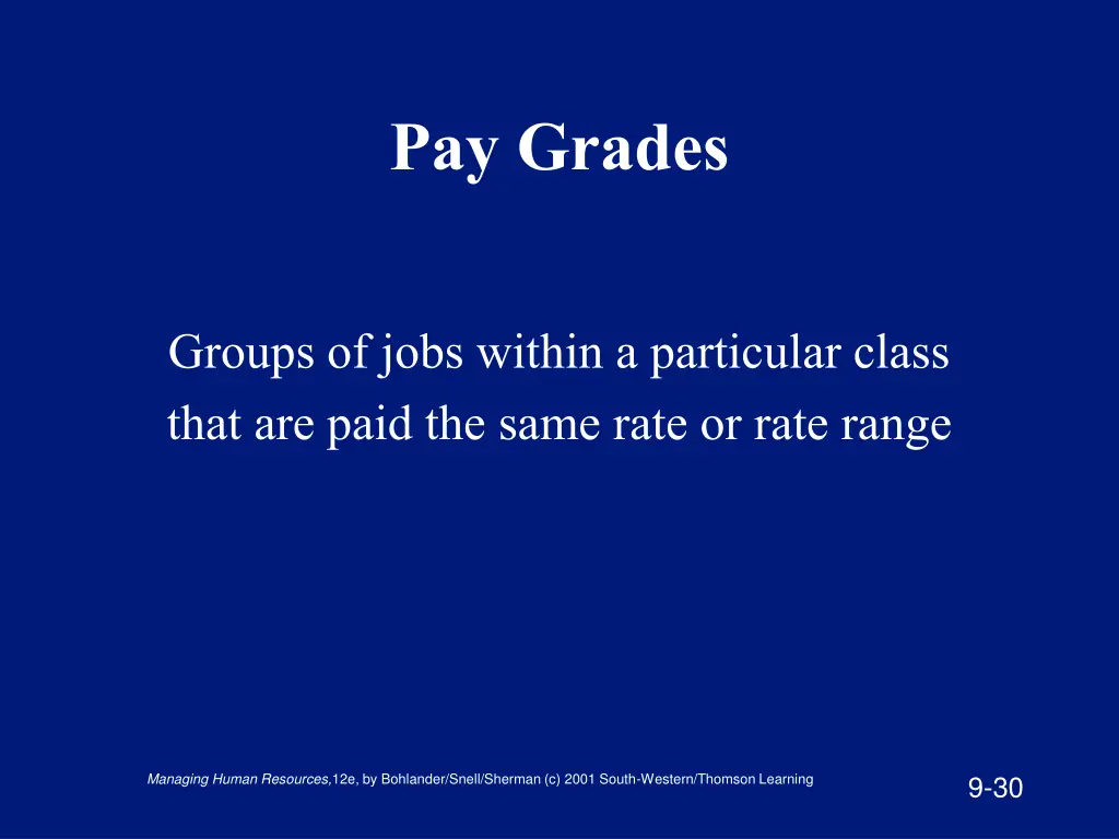 pay grades