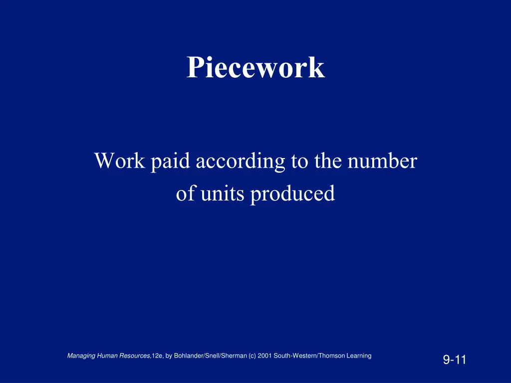 piecework