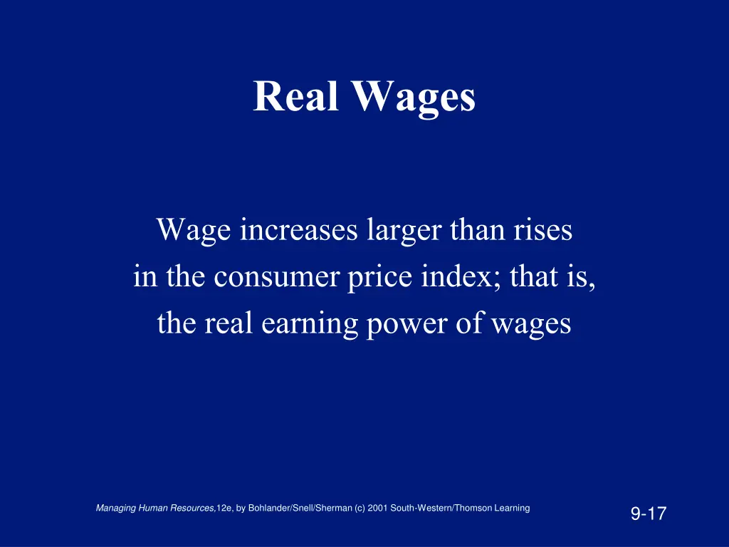 real wages