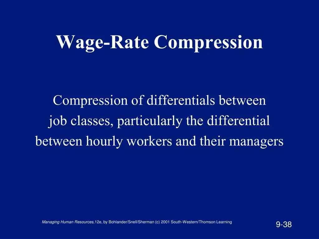 wage rate compression