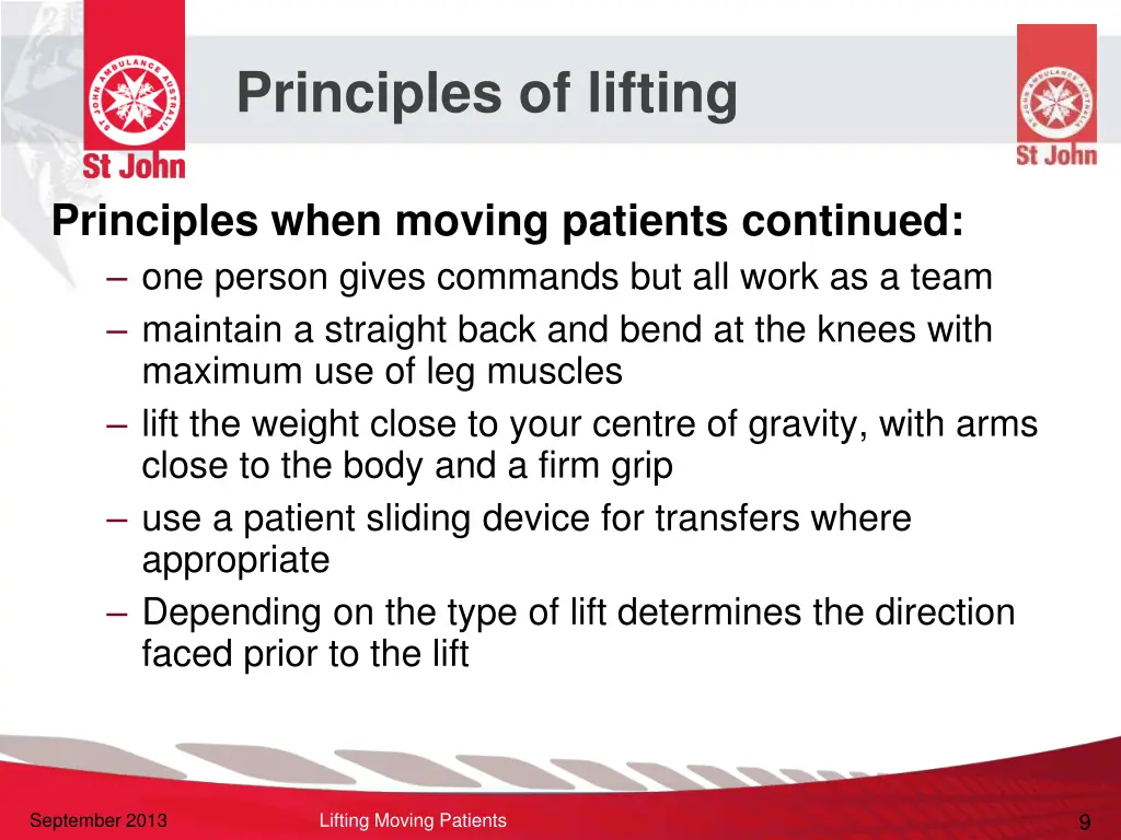 principles of lifting 3
