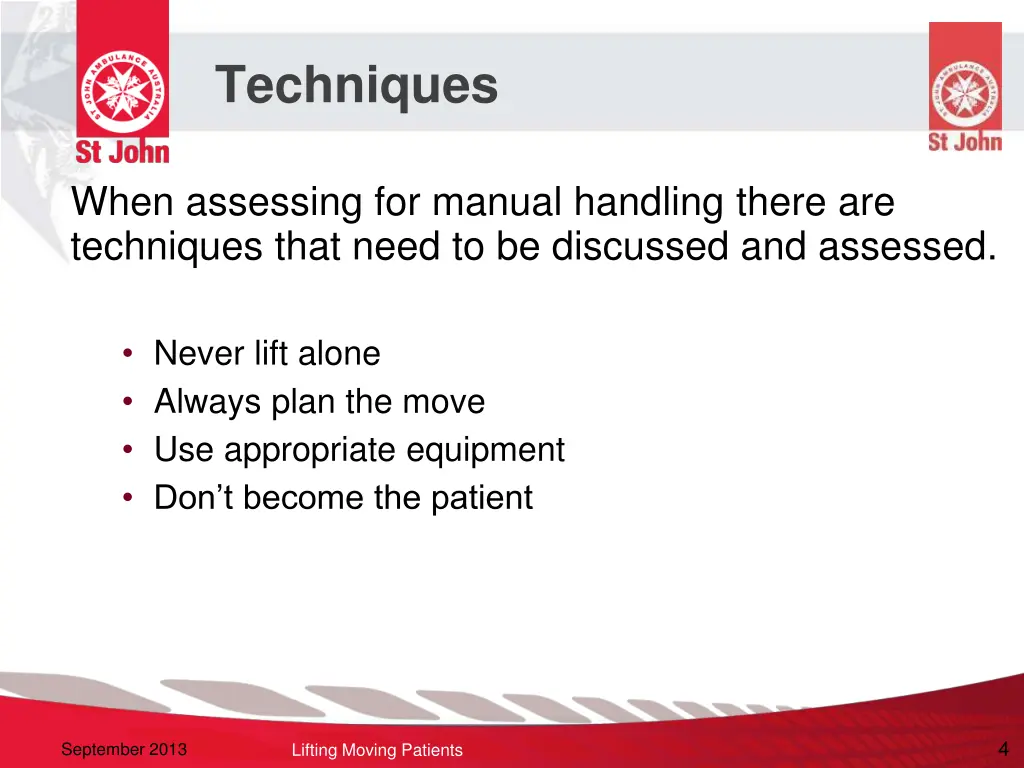 techniques