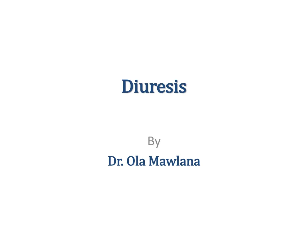 diuresis diuresis