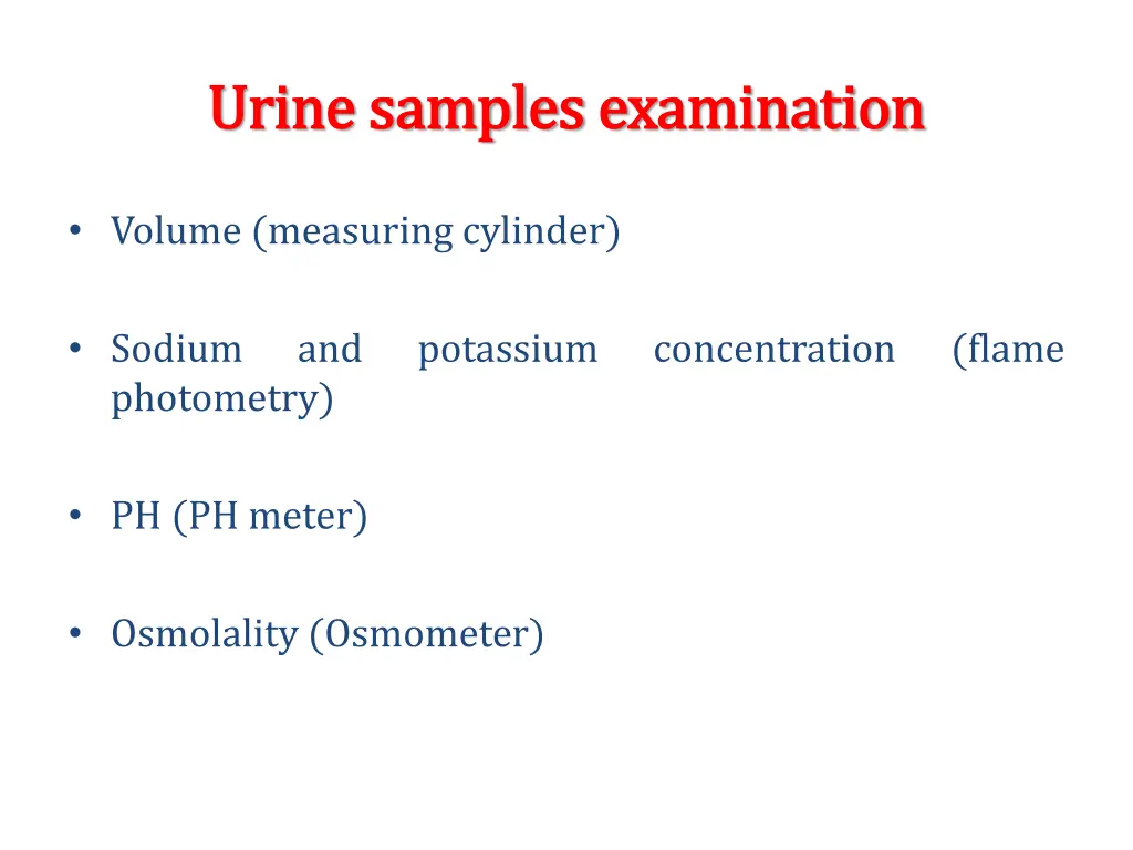 urine samples urine samples e examination