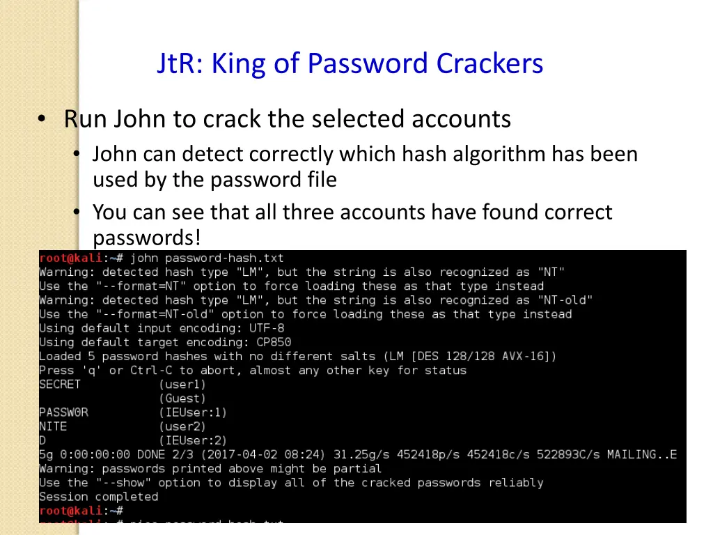 jtr king of password crackers 1