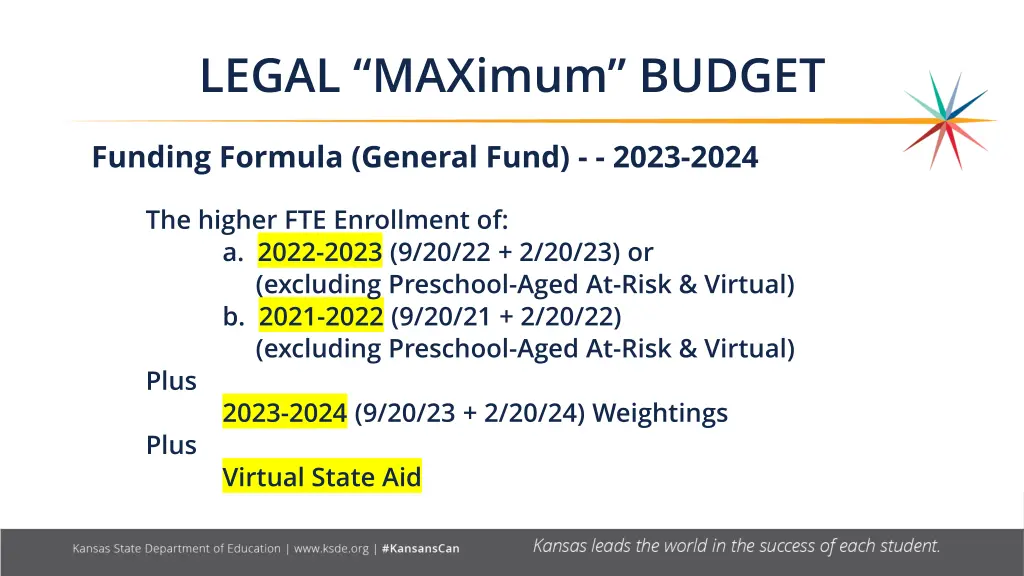 legal maximum budget 2