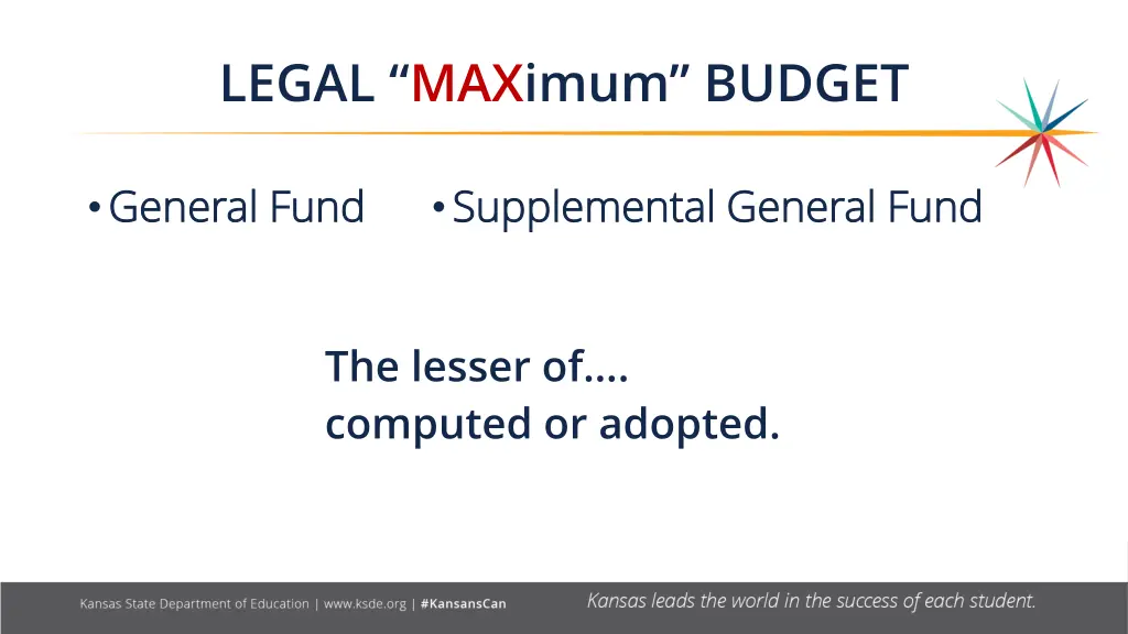 legal maximum budget