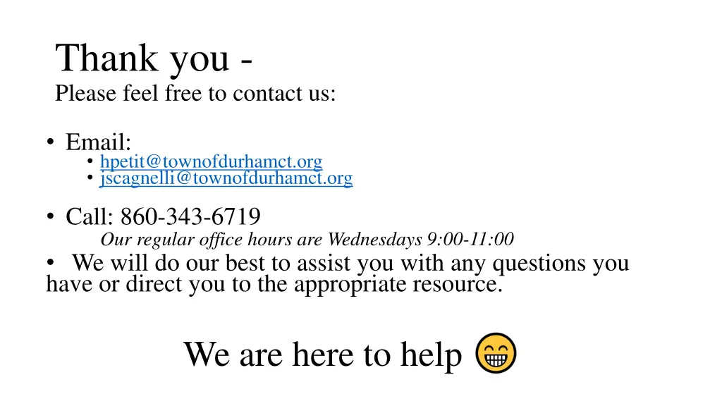 thank you please feel free to contact us