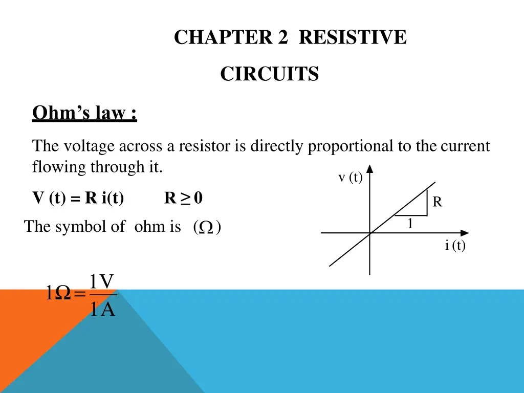 chapter 2 resistive
