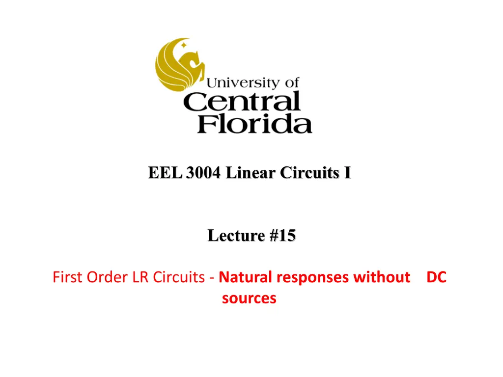eel 3004 linear circuits i