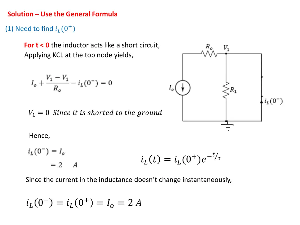 solution use the general formula 1