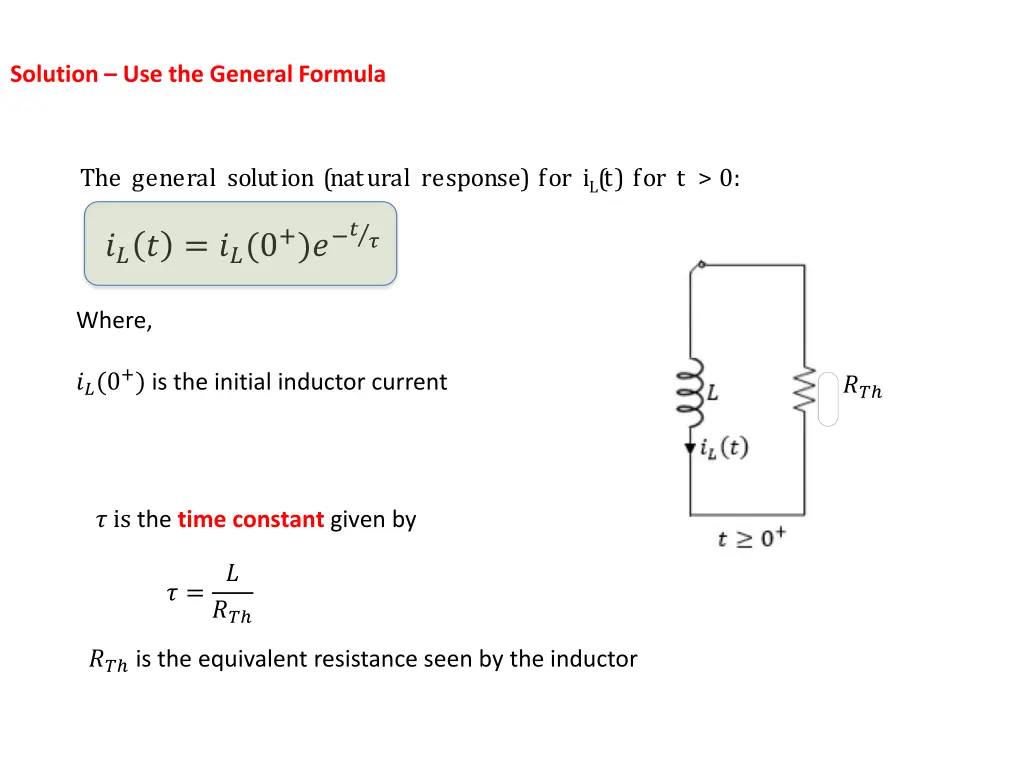 solution use the general formula