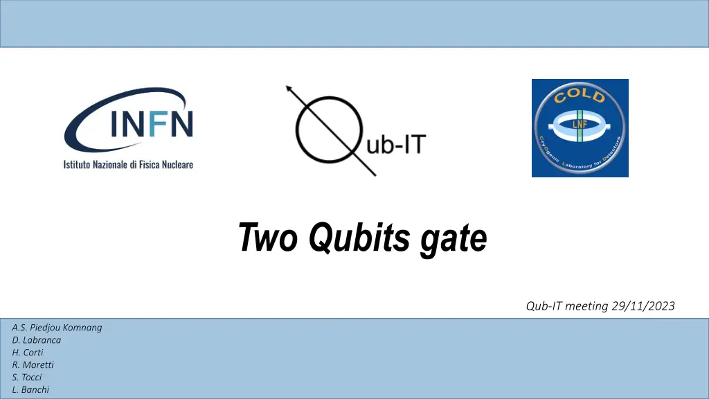 two qubits gate