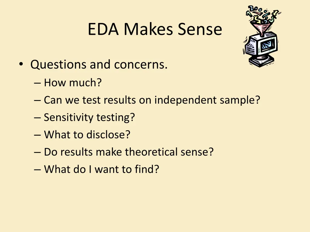 eda makes sense