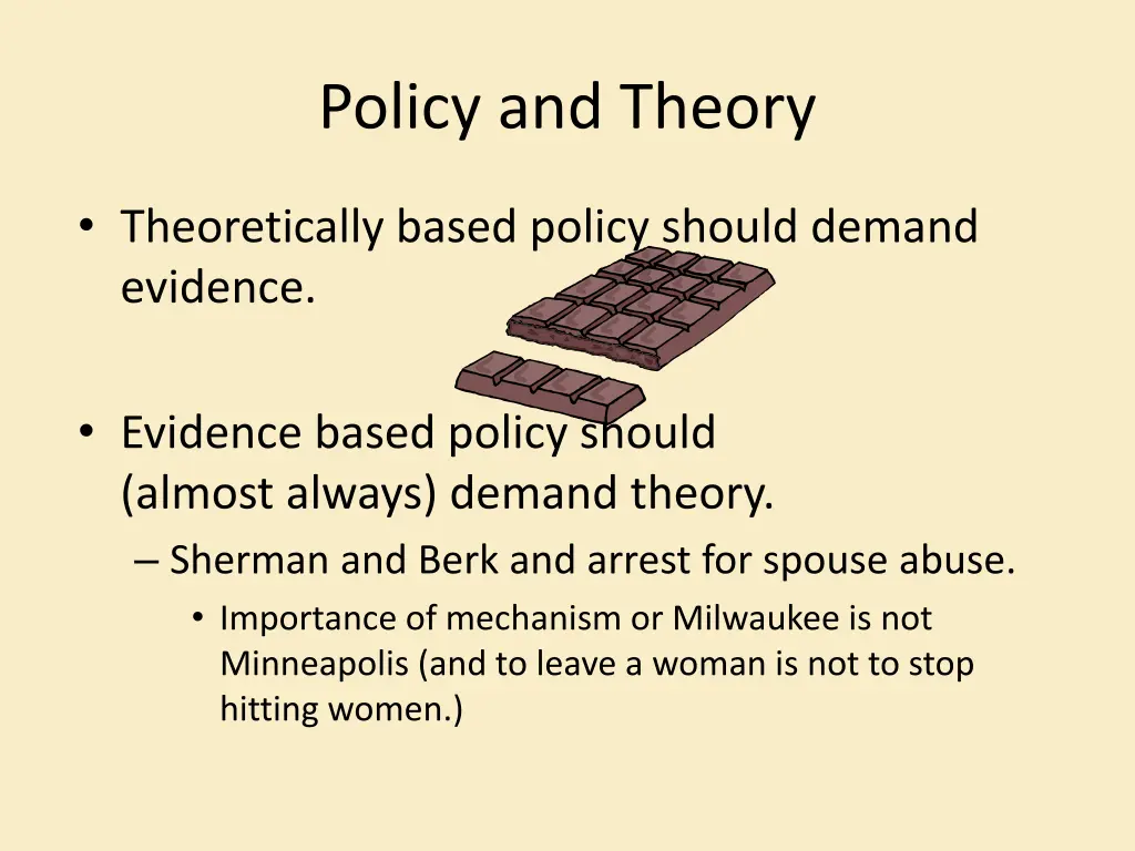 policy and theory
