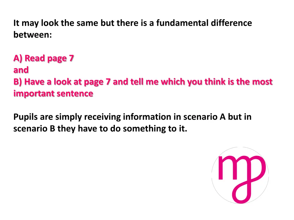 it may look the same but there is a fundamental