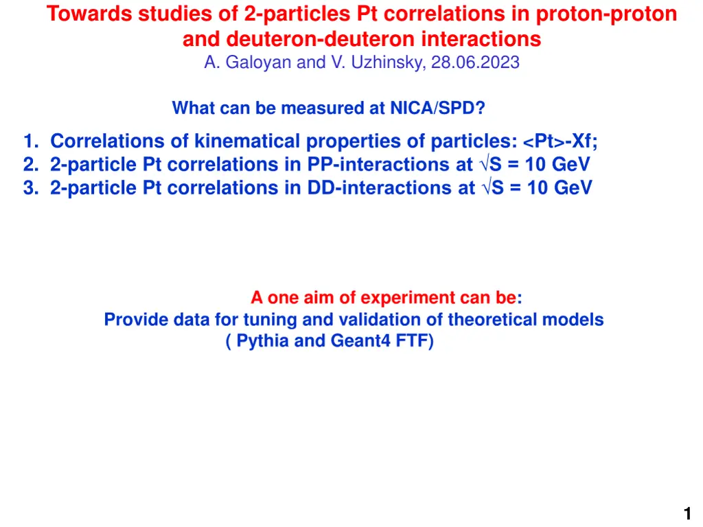 towards studies of 2 particles pt correlations
