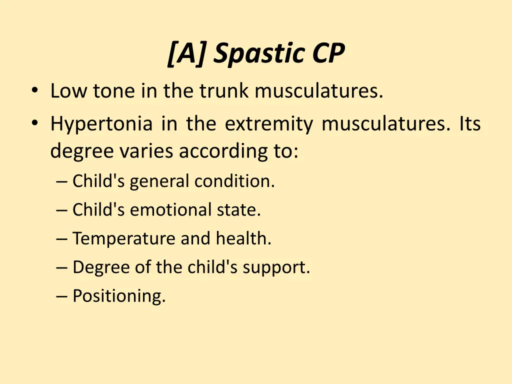 a spastic cp