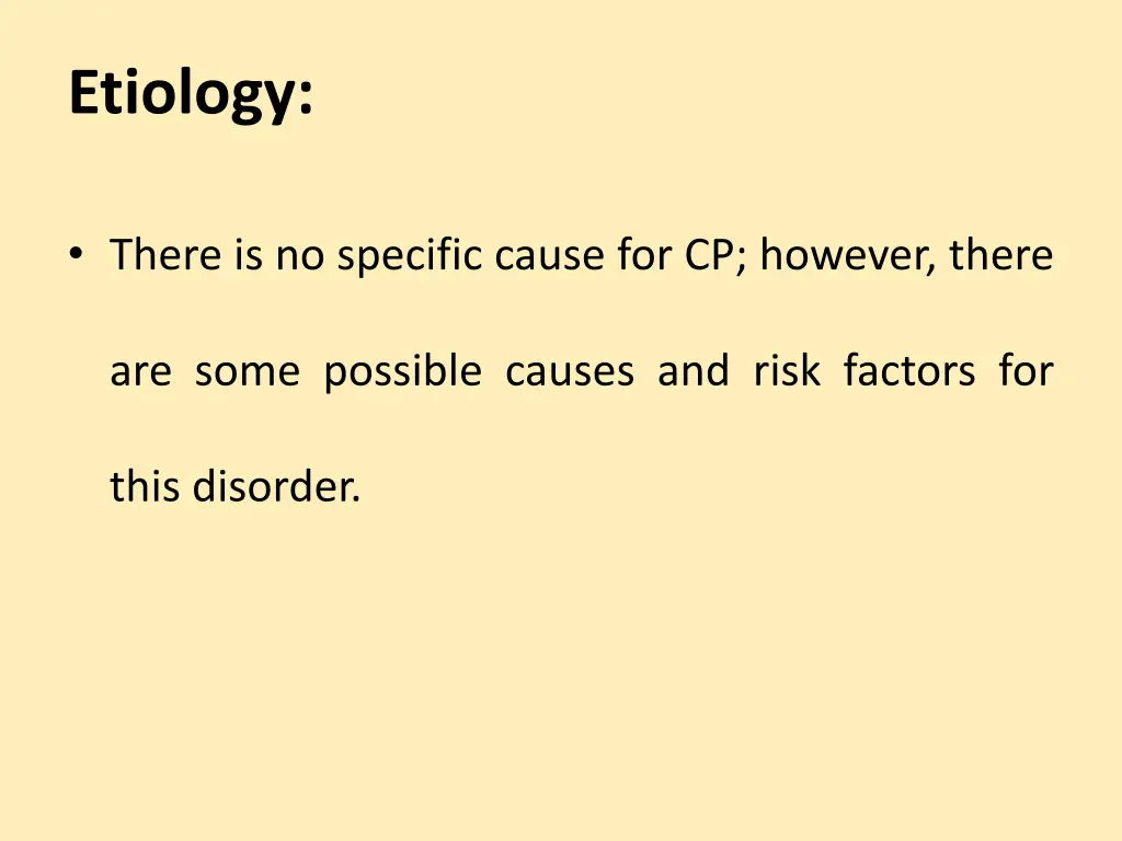 etiology