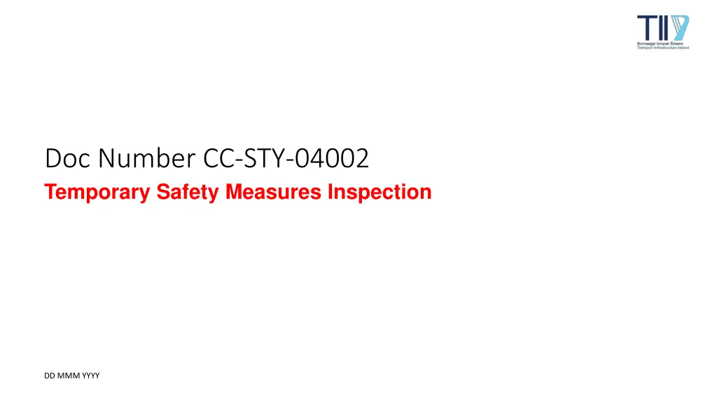 doc number cc sty 04002 temporary safety measures