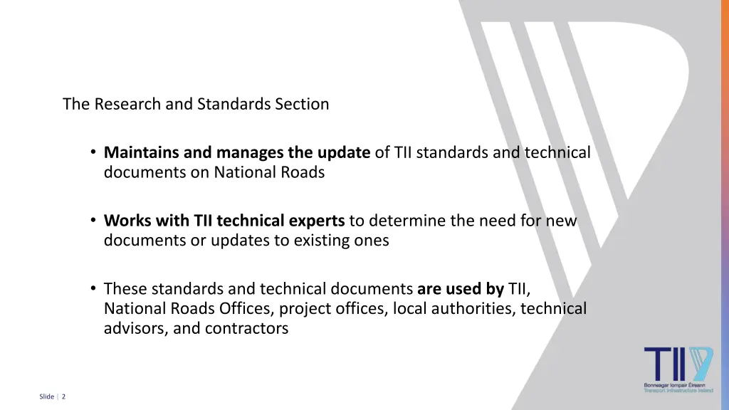 the research and standards section