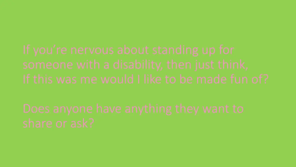 if you re nervous about standing up for someone
