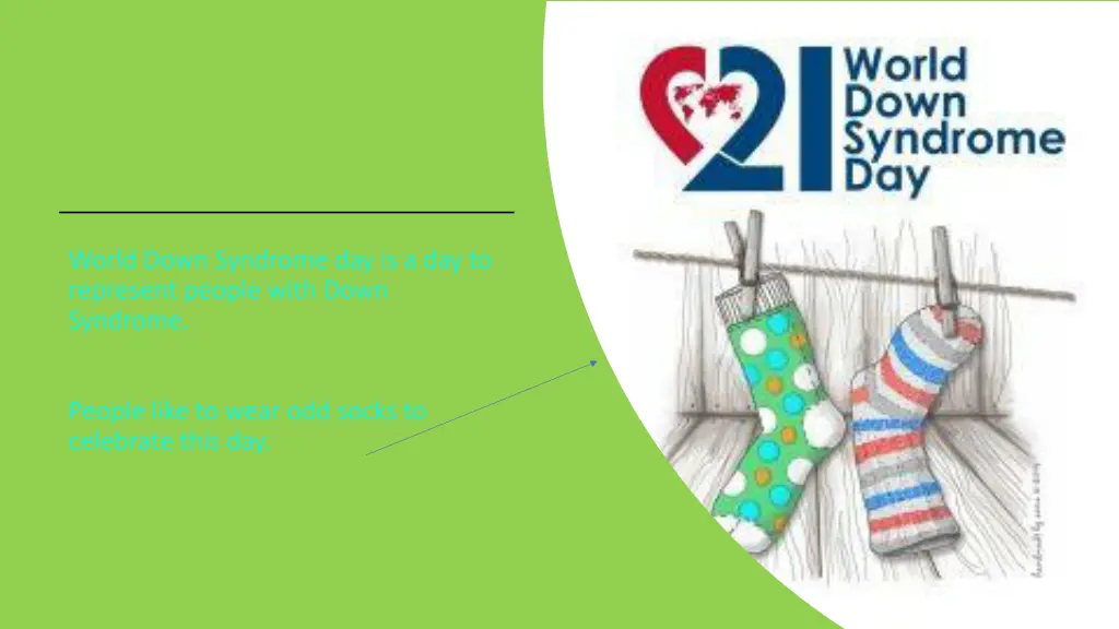 world down syndrome day is a day to represent
