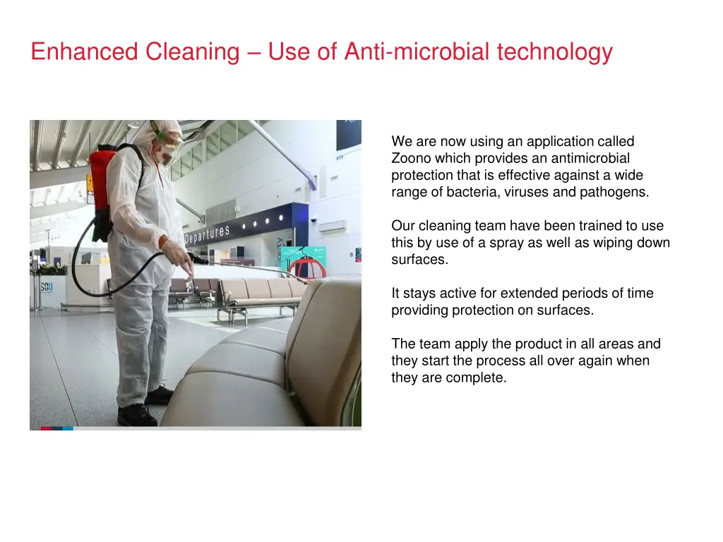enhanced cleaning use of anti microbial technology