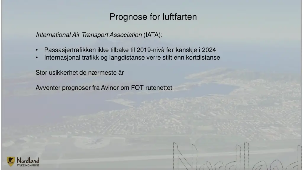 prognose for luftfarten