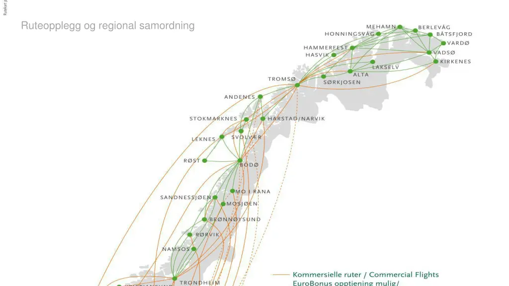 ruteopplegg og regional samordning